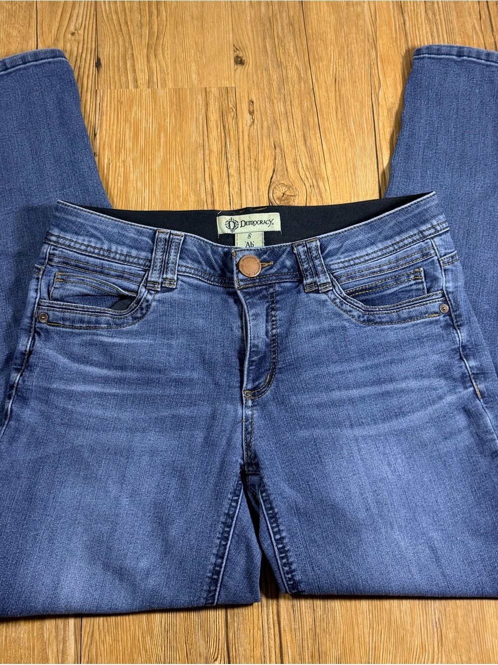 Democracy Ab Technology Women’s Size 8 Blue Skinny Jeans Stretch